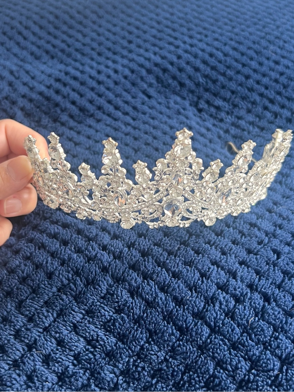 Women’s  Tiara Crown - Silver, used. Non-branded.